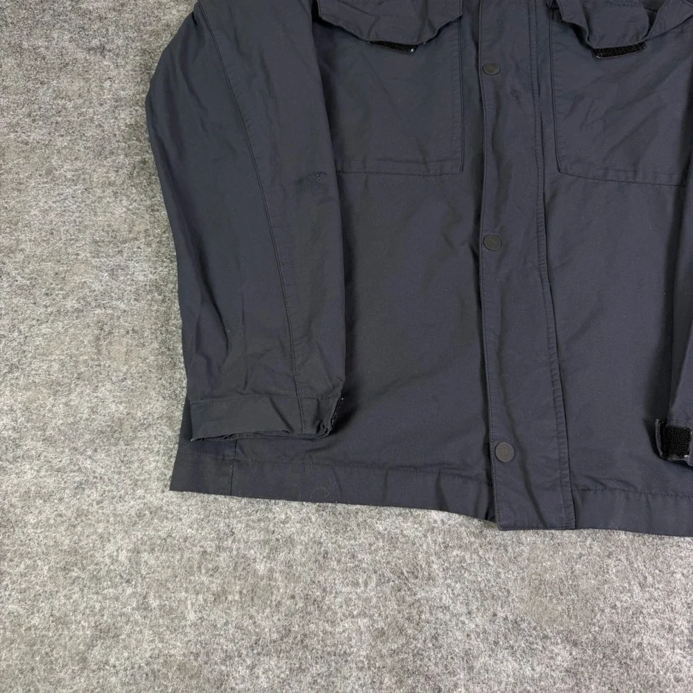 Nike Mens Field Jacket Black Utility M65 Style Full Zip Coat Small Distressed